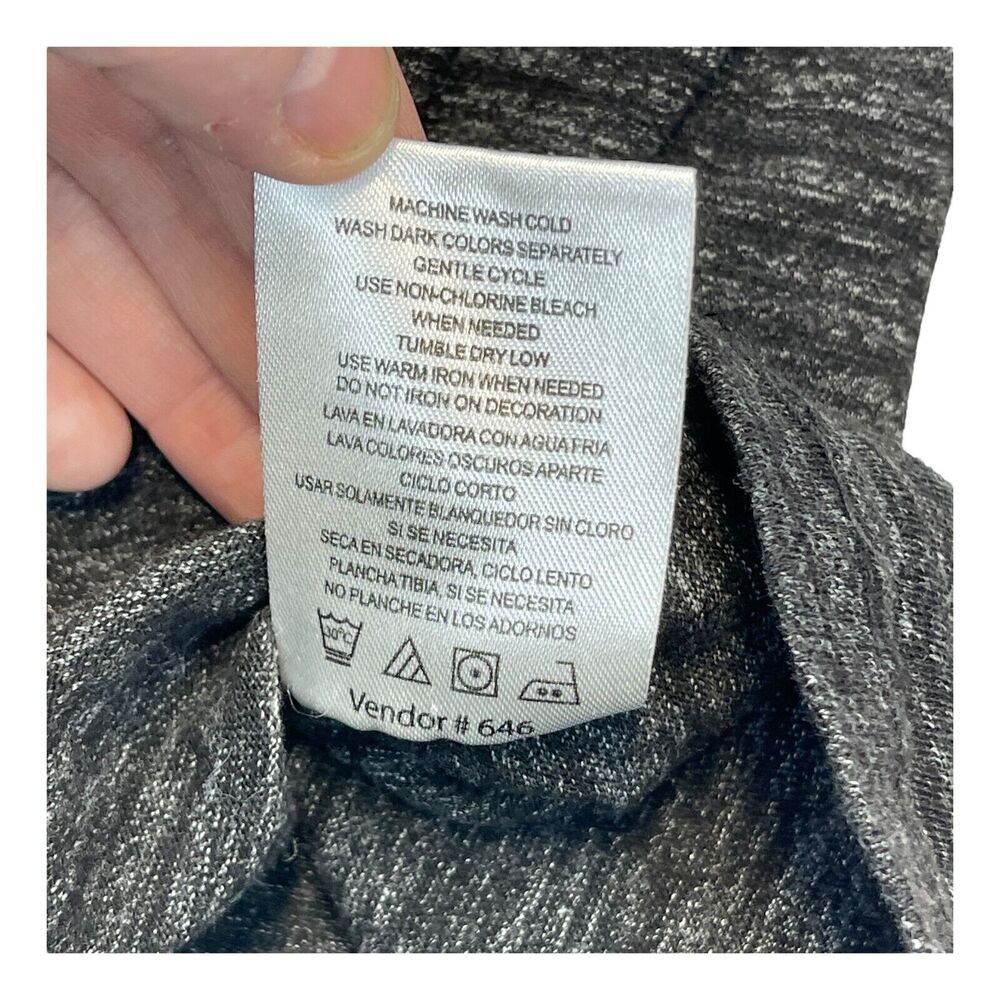 Lee Hoodie Men's Medium Heather Gray Cotton Pockets Ragular Fit Long Sleeve - Picture 8 of 8